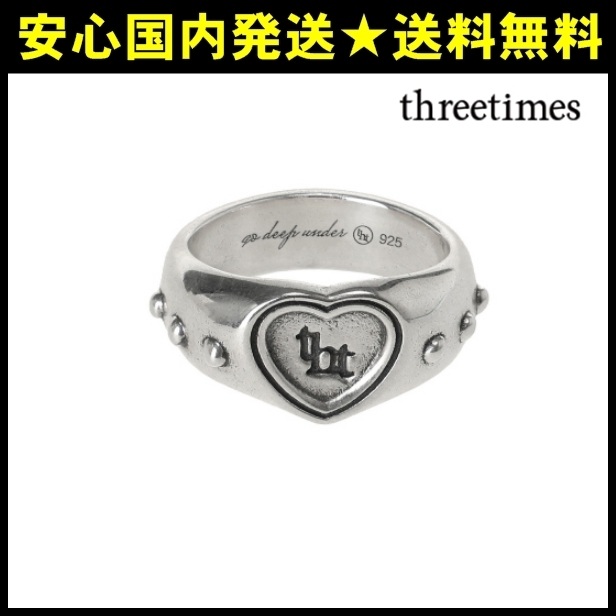 人気★安心国内発送【threetimes】Eternal ring リング 指輪