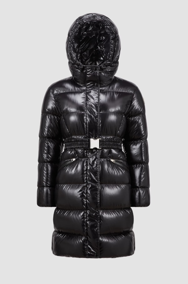 MONCLER 2024/25秋冬 フード付きロングダウンジャケットBELLEVUE