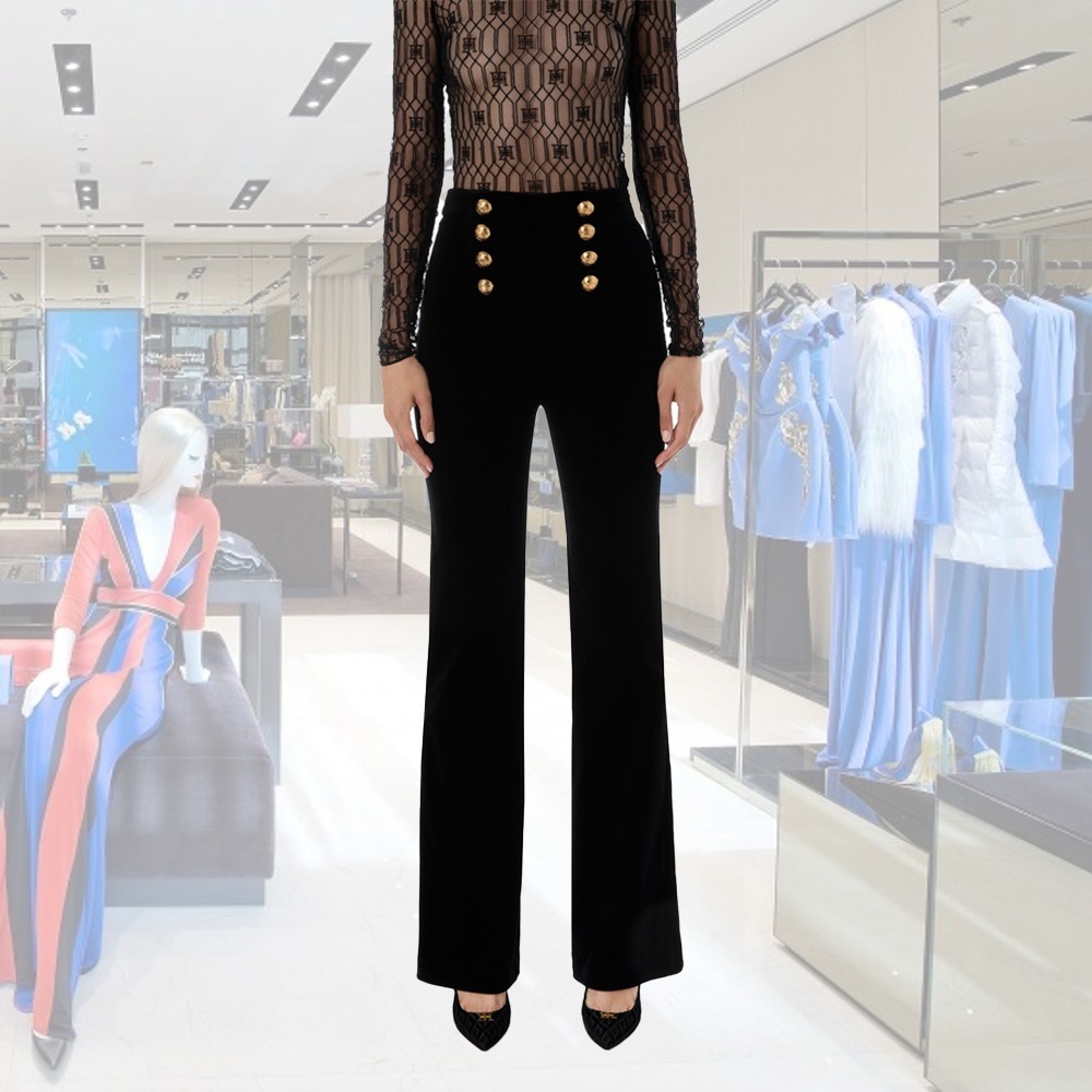 【希少】ELISABETTA FRANCHI ベルベット パラッツォパンツ