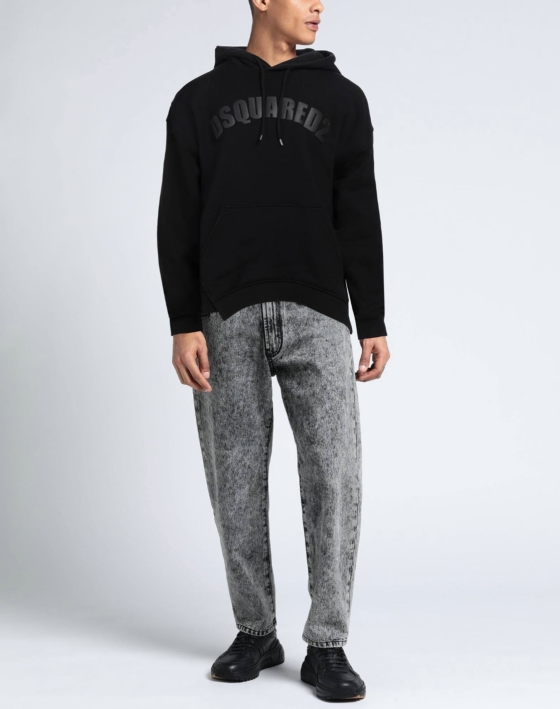 《デニムと相性抜群》【DSQUARED2】ロゴ スウェットパーカー