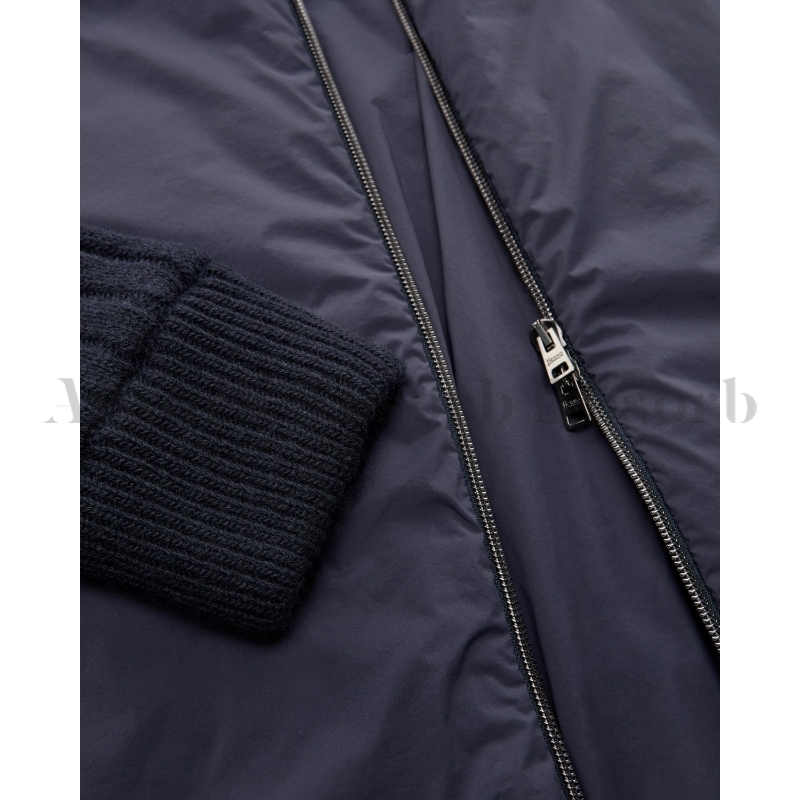 【24AW NEW】 HERNO_men / ニット ハイブリッドブルゾン / ２色 24AW NEW】 HERNO_men / ニット ハイブリッドブルゾン / 2色