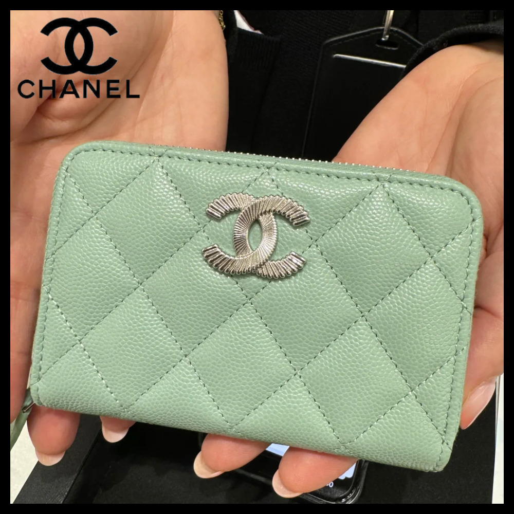 【パステルカラーが可愛い♪】CHANEL コインケース