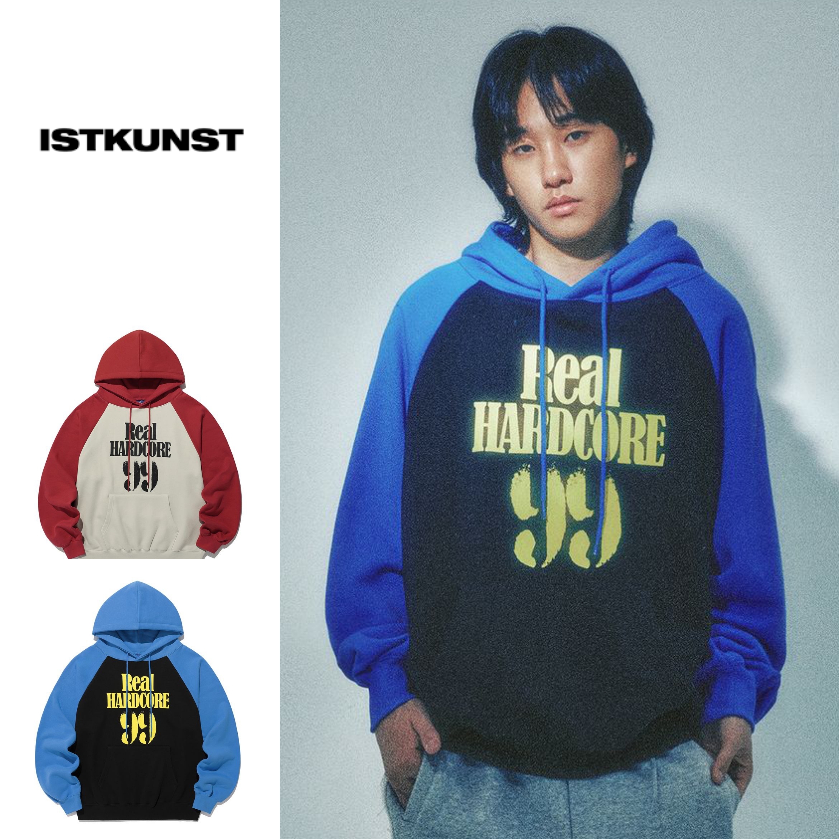 さらに100円引き◆ISTKUNST◆HARDCORE RAGLAN HOODIE