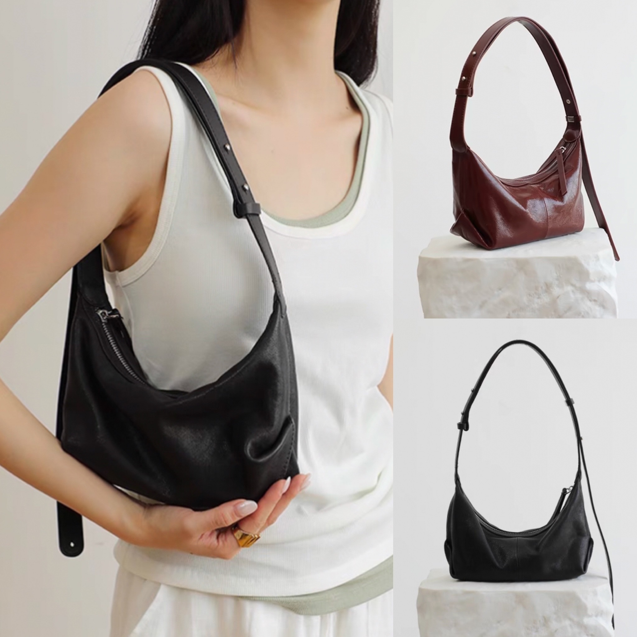 韓国仕入れ レザーバッグ 本革 ミニハンドバッグ ショルダーBAG