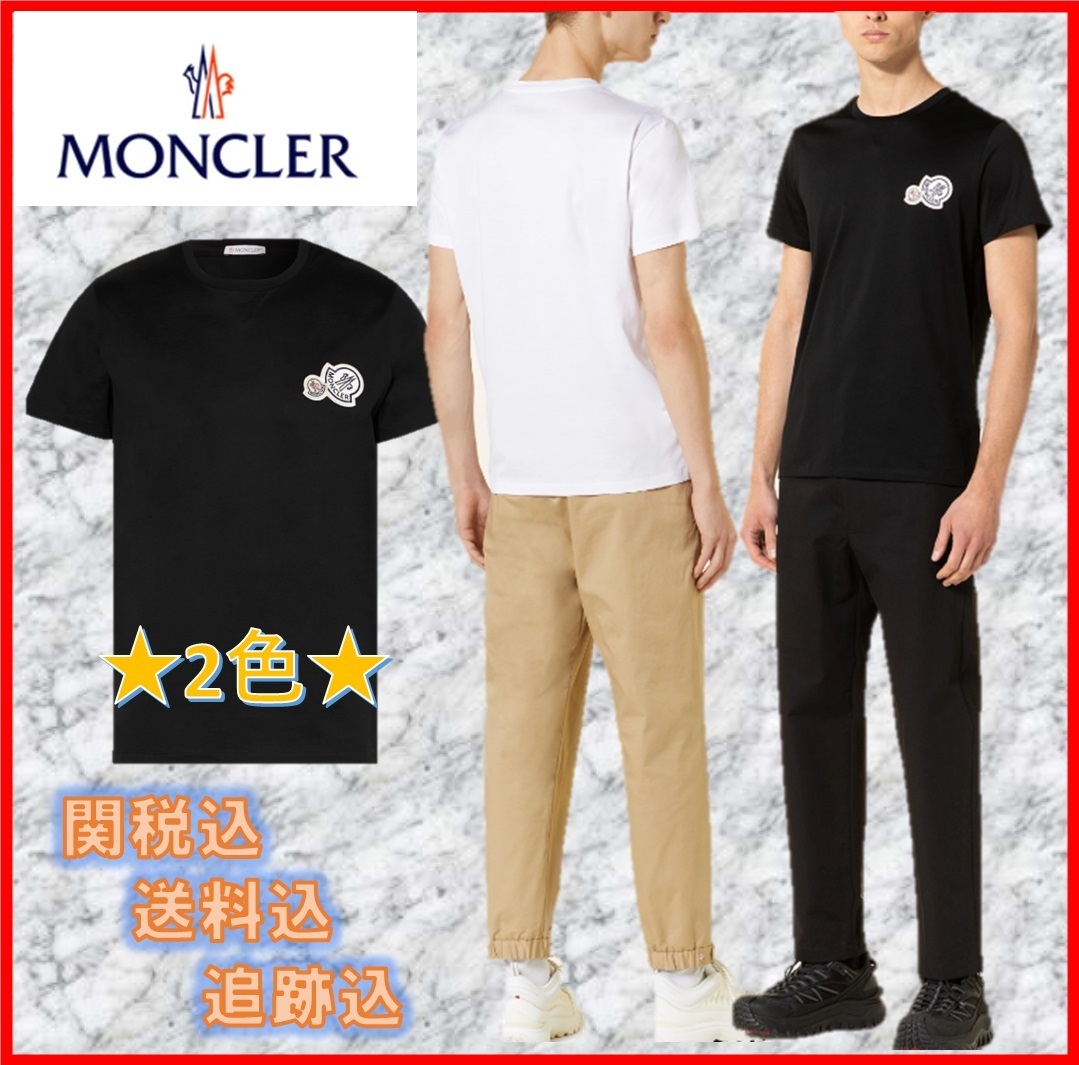 【MONCLER】コットン製 ロゴ 半袖 Tシャツ★関税込み★