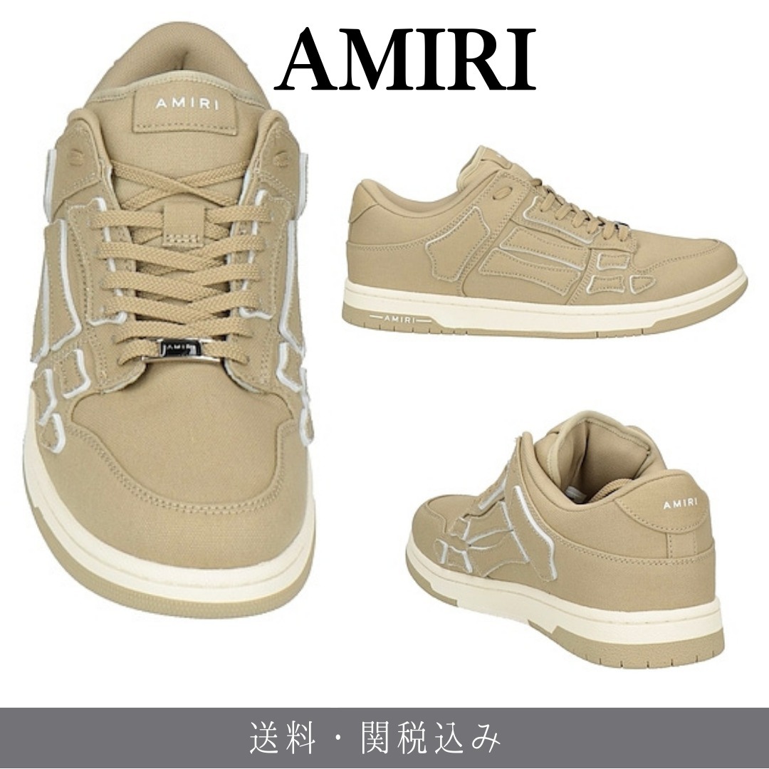 AMIRI ロゴ キャンバス スニーカー 送料関税込み
