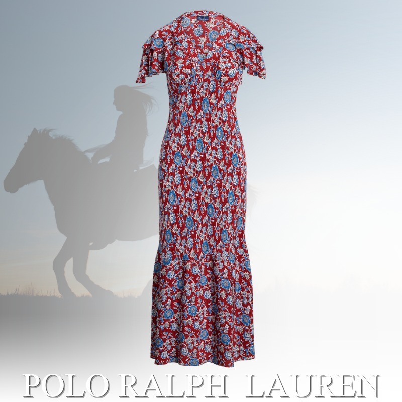 POLO RALPH LAUREN ポロラルフローレン シルクワンピース 花柄