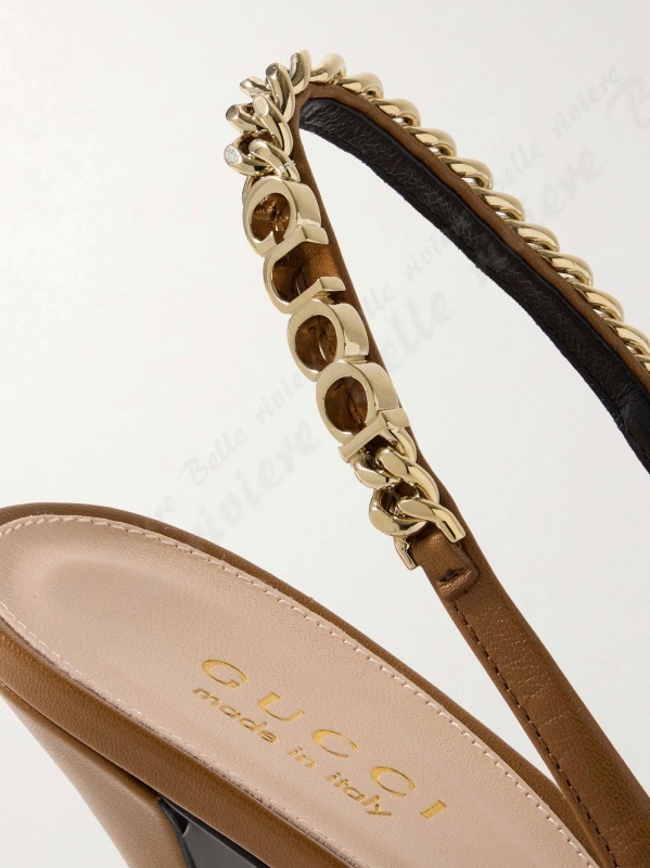 24AW new/GUCCI シニョーリア45スリングバックパンプス Pumps グッチ シニョリーア〕スリングバック パンプスブラック