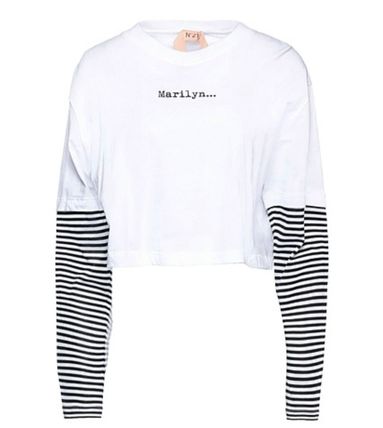 Tシャツ・カットソー N21 numero ventuno SS25 POLYESTER BLOUSE (G131 5844 1235) N°21 PRINT T-SHIRT (N21 numero ventuno/Tシャツ・カットソー