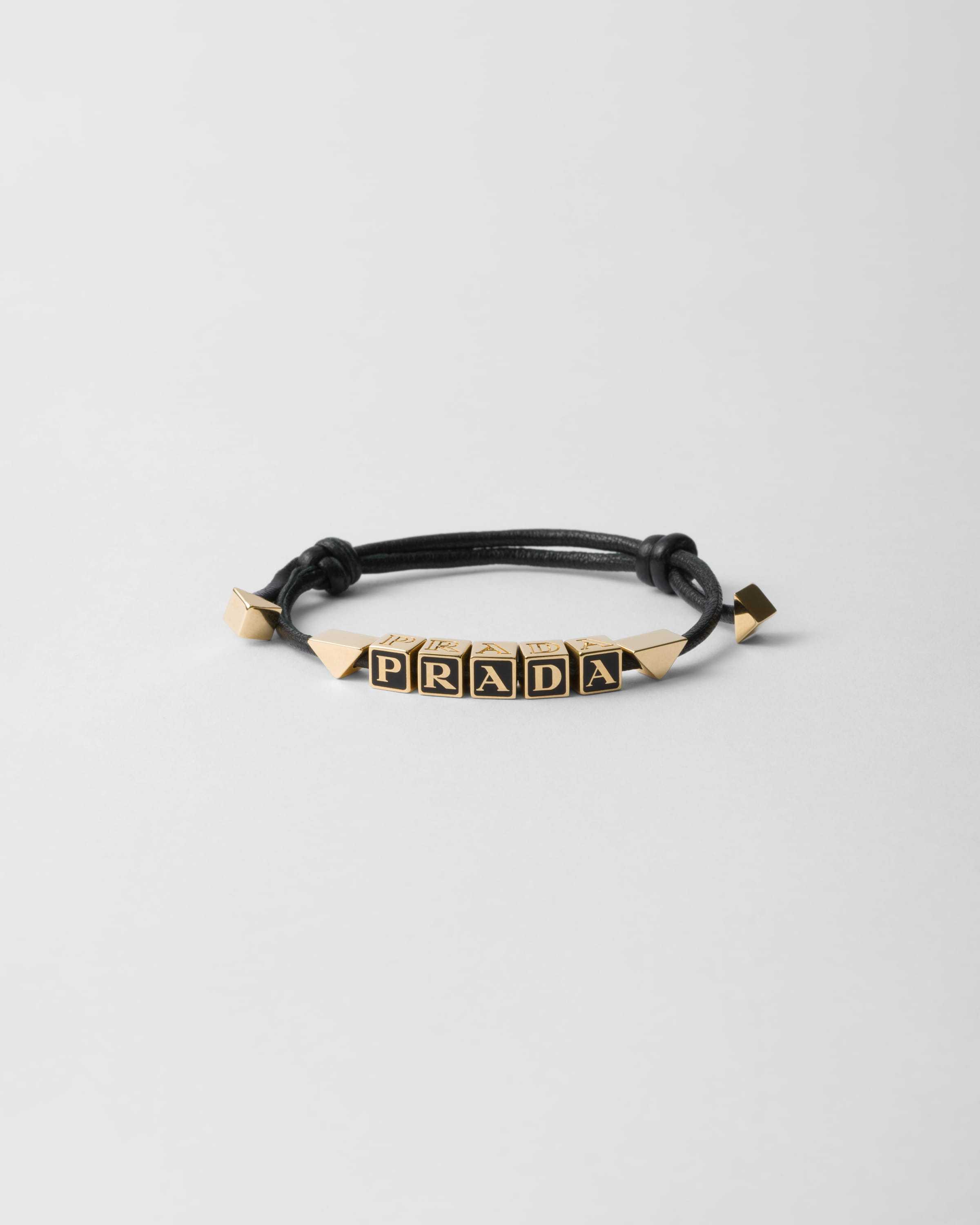 【日本入手困難】プラダ Nappa leather bracelet ブレスレット