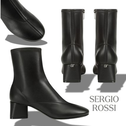 【Sergio Rossi】Madison ブーティ 75mm ショート レザー 3色 Sergio Rossi(セルジオロッシ) ショートブーツ・ブーティ