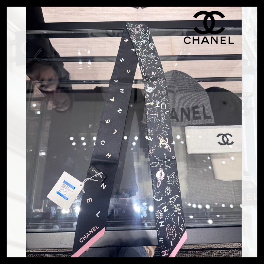 【大人上品/かわいい♪】CHANEL ツイリー ヘアバンド