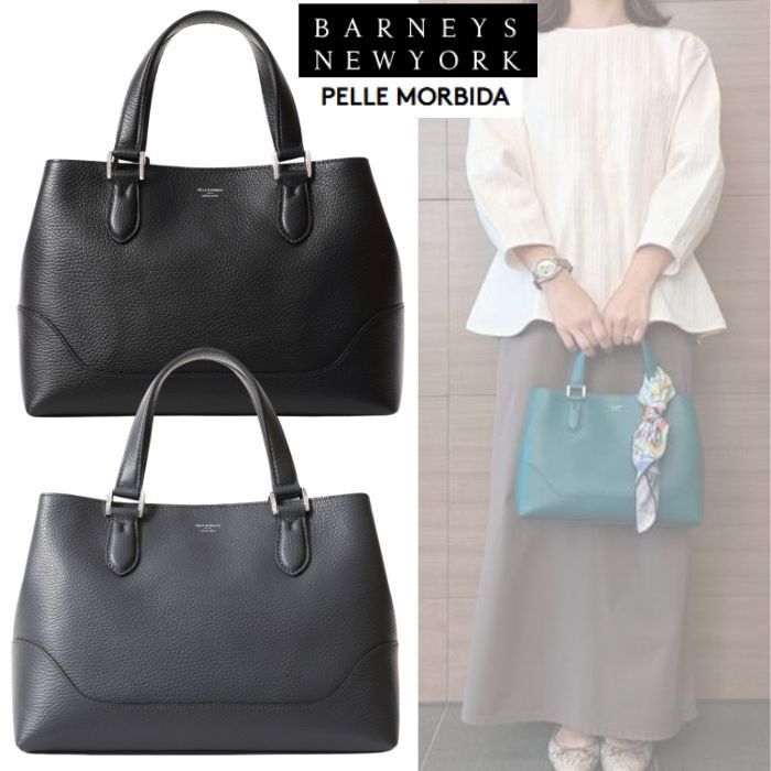 ★PELLE MORBIDA★撥水レザー ミニトートバッグ