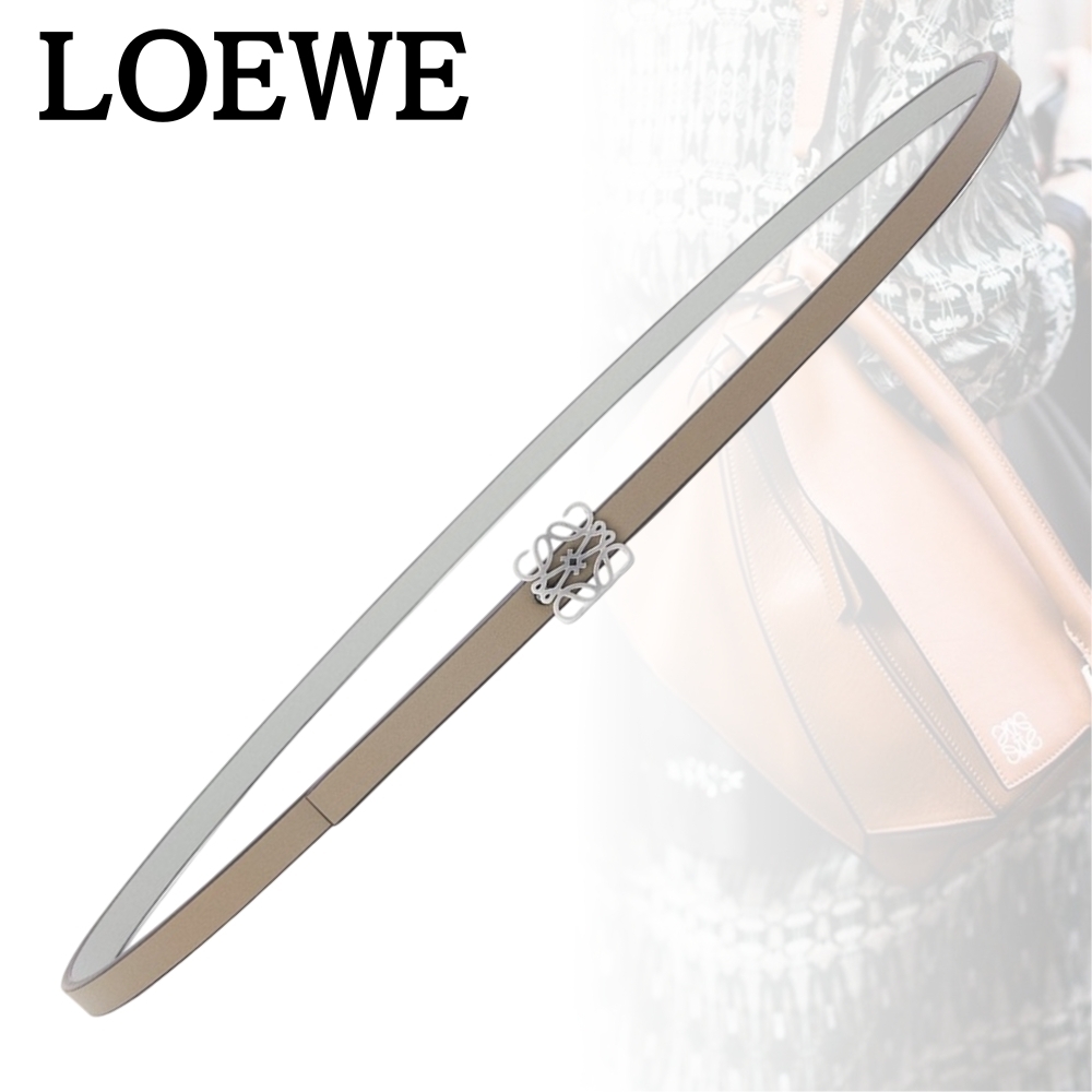 LOEWE*ラグジュアリーな雰囲気漂う*リバーシブル スキニーベルト