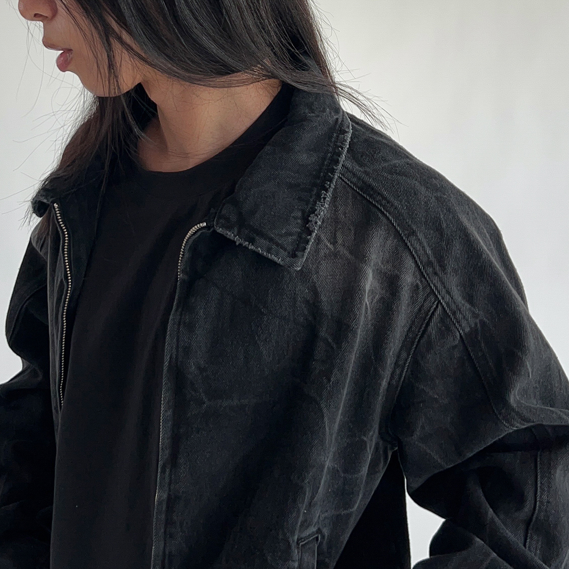 [COLN] dance zip jacket デニムジャケット COLN] dance zip jacket デニムジャケット