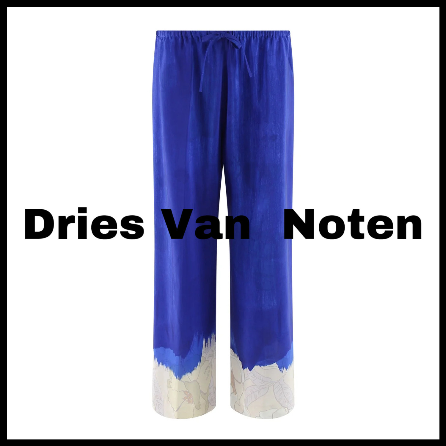 【新作★】*DRIES VAN NOTEN* アブストラクトプリント パンツ