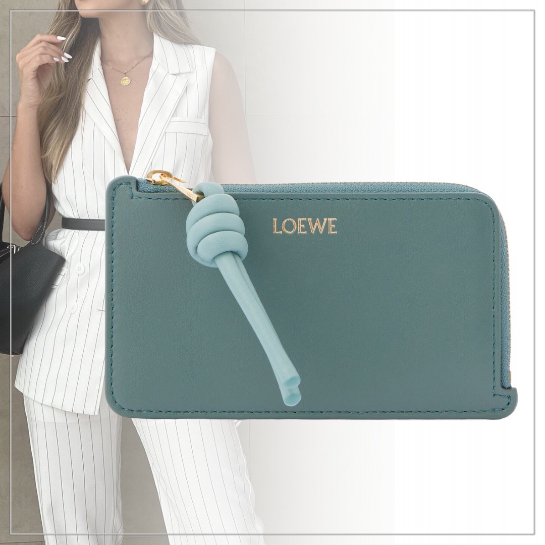 【otonaMUSE掲載】LOEWE◆レザー ノット コインカードホルダー