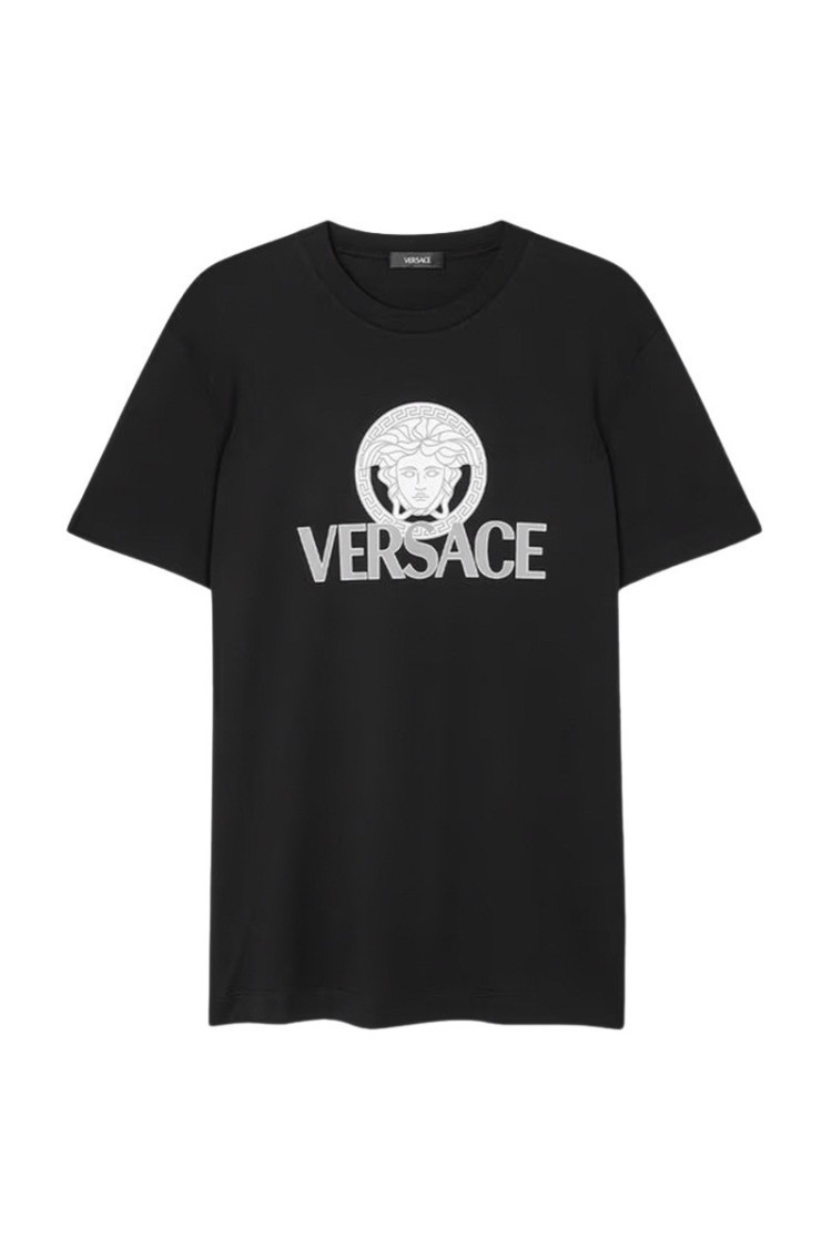 Tシャツ・カットソー Versace Medusa Print Short-Sleeved Shirt In Cotton