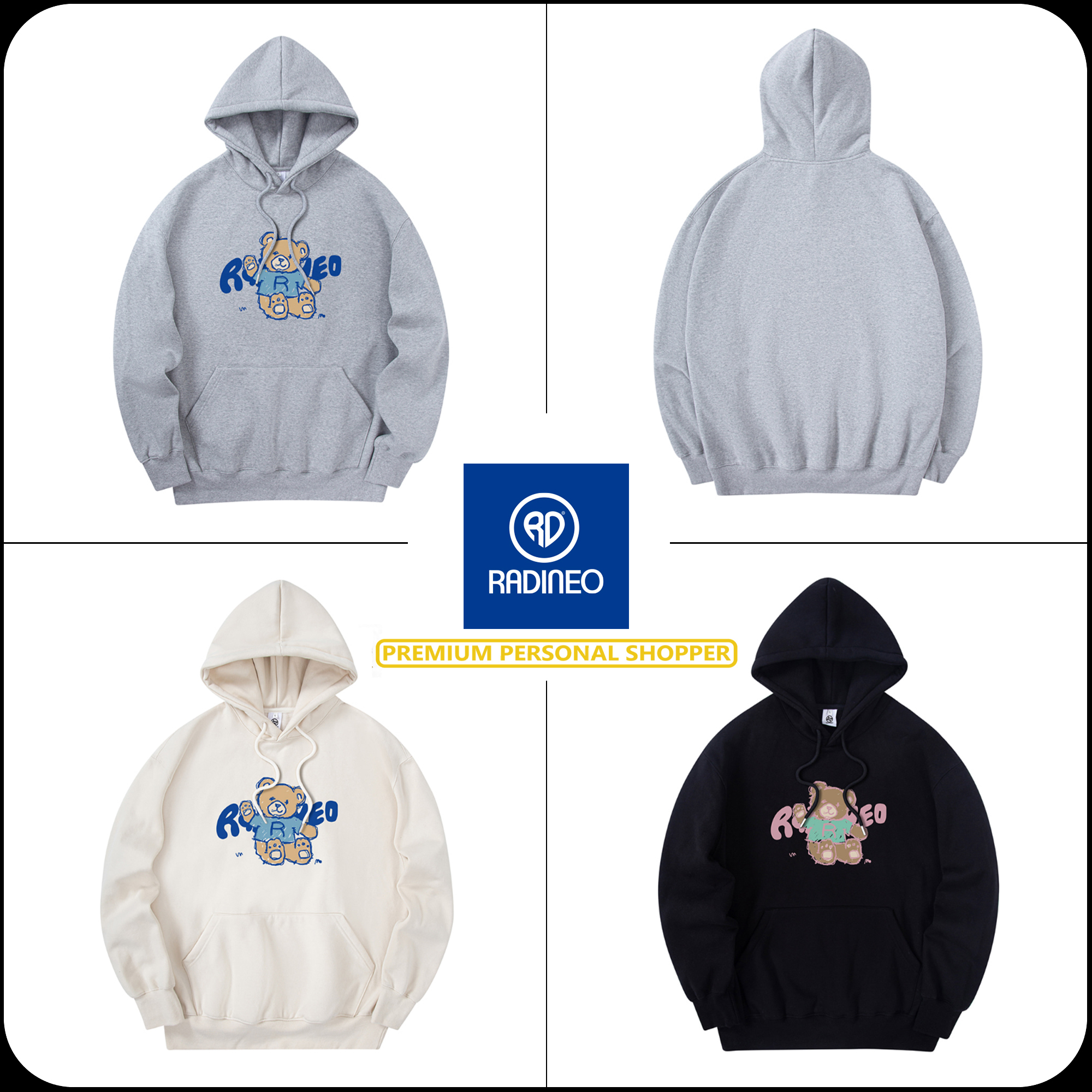 [RADINEO]★24FW★韓国人気★SOFT BEAR HOODIE