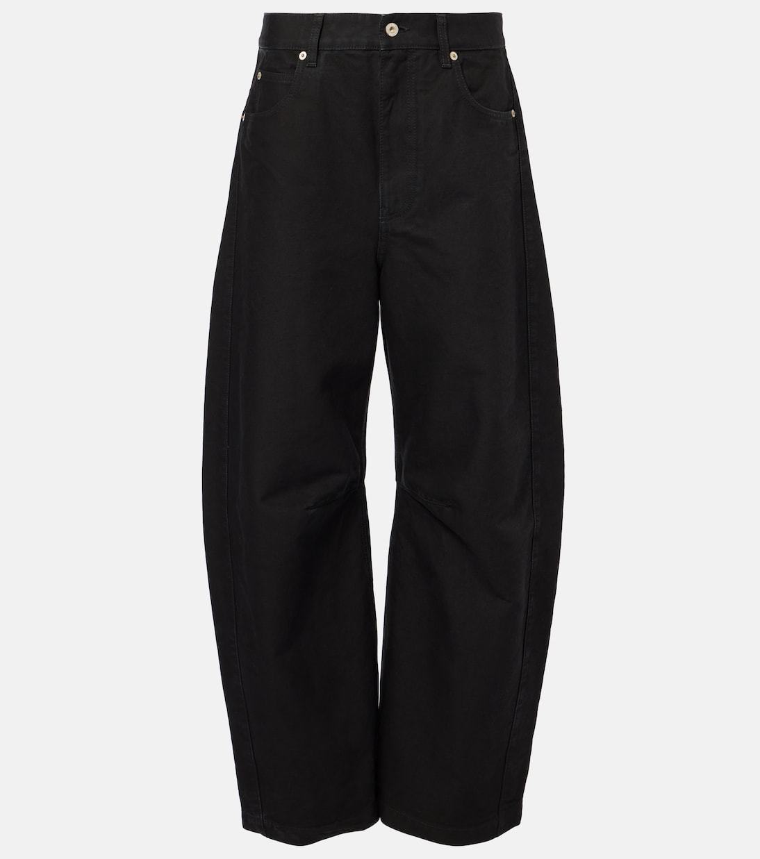 《大人カジュアル》【LOEWE】ハイライズワイドレッグジーンズ
