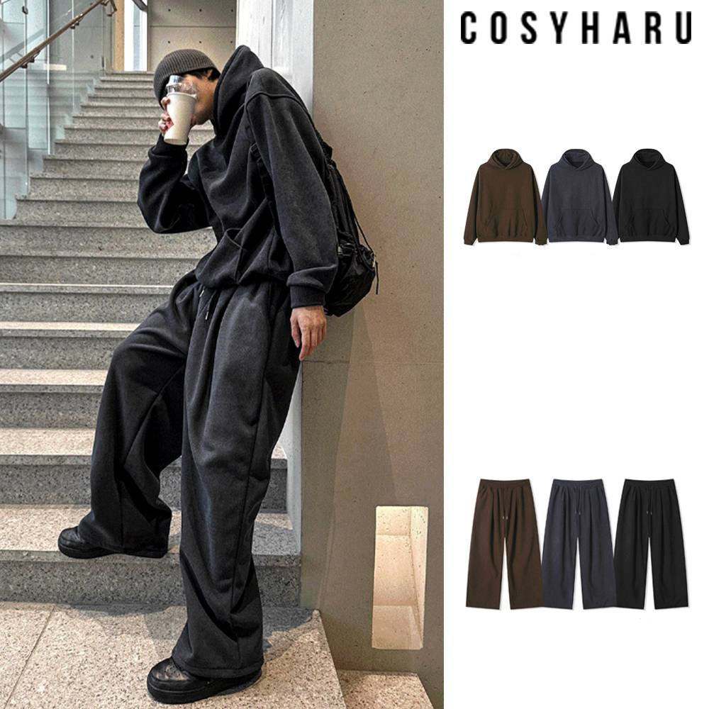 【COSYHARU】Corduroy Thick Brushed Hood Setup