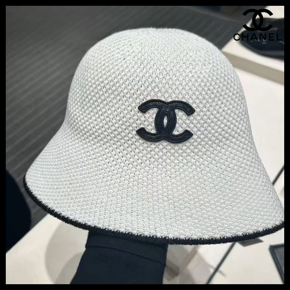 シンプルで上品な佇まい CHANEL バケットハット クロシェ編み シンプルで上品な佇まい CHANEL バケットハット クロシェ編み ハット