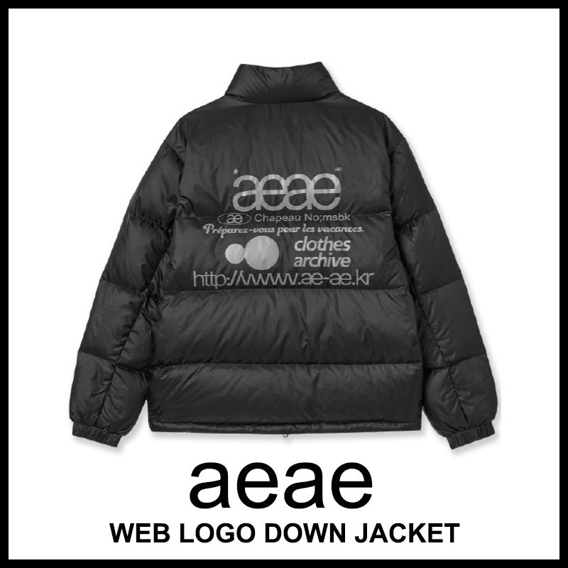 ★AEAE ★WEB LOGO DOWN JACKET