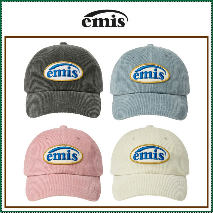 【EMIS】 CORDUROY WAPPEN BALL CAP /追跡付