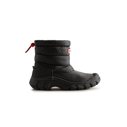 ショートブーツ・ブーティ HUNTER WOMEN Travel Boots Black Hunter Red WFS2206NRSBHE Amazon.com | Hunter Boots Women's Original Insulated Chelsea