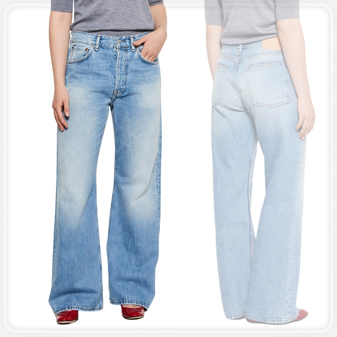 【Acne Studios】2021 ルーズフィット ジーンズ ライトブルー