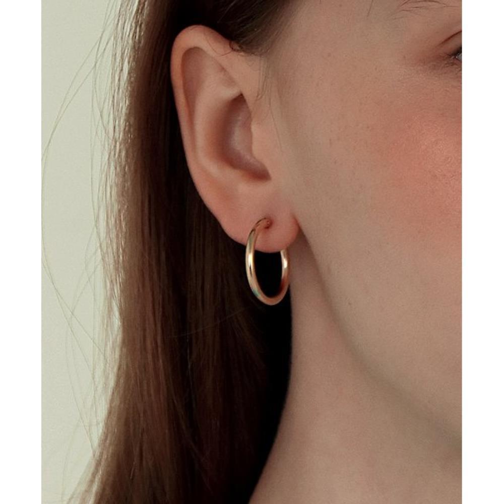 ピアス LESS IS MORE 14K gold field ring earrings