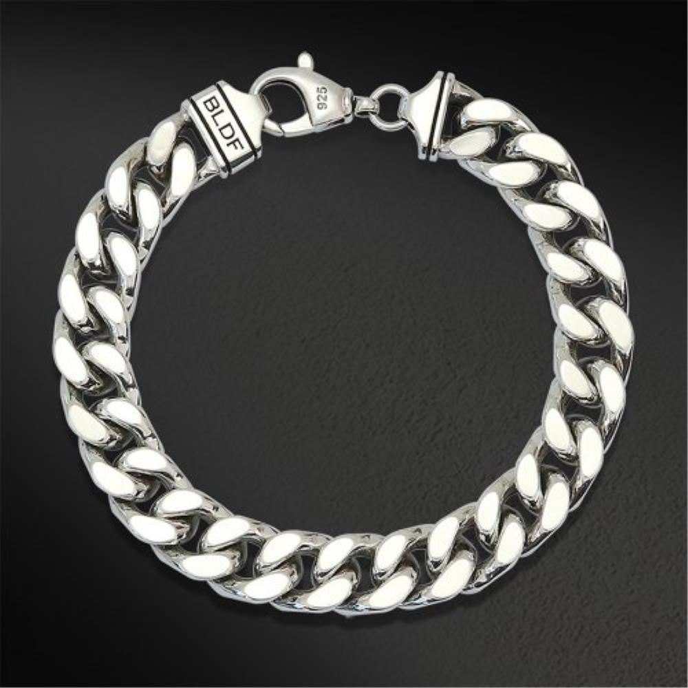 ブレスレット BLENDOFF BLDF Curb Chain Bracelet 8mm Silver 925