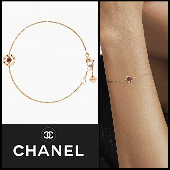 CHANEL 雑誌掲載 Coco Crush ブレスレット ゴールド/ルビー 直営