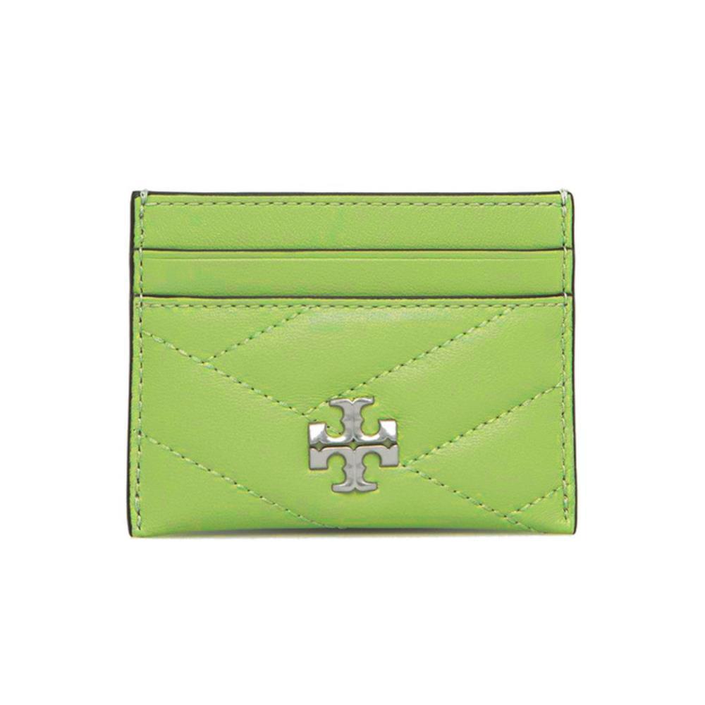 ☆☆Tory Burch☆☆ 24FW Kira Chevron Card Wallet Green 90345