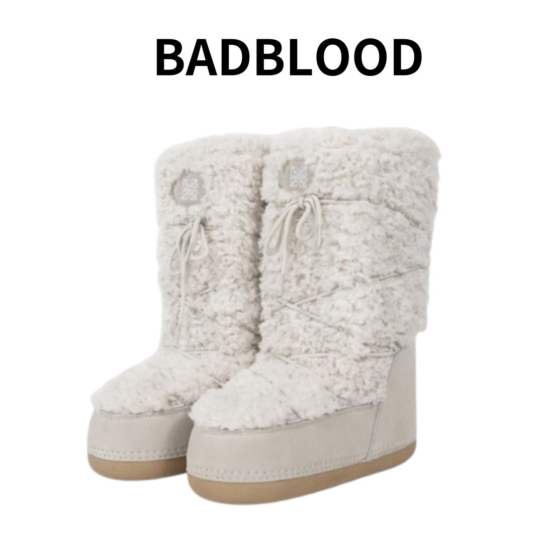 ミドルブーツ [Bedblood]Shepherd's Boot Tall -Cream