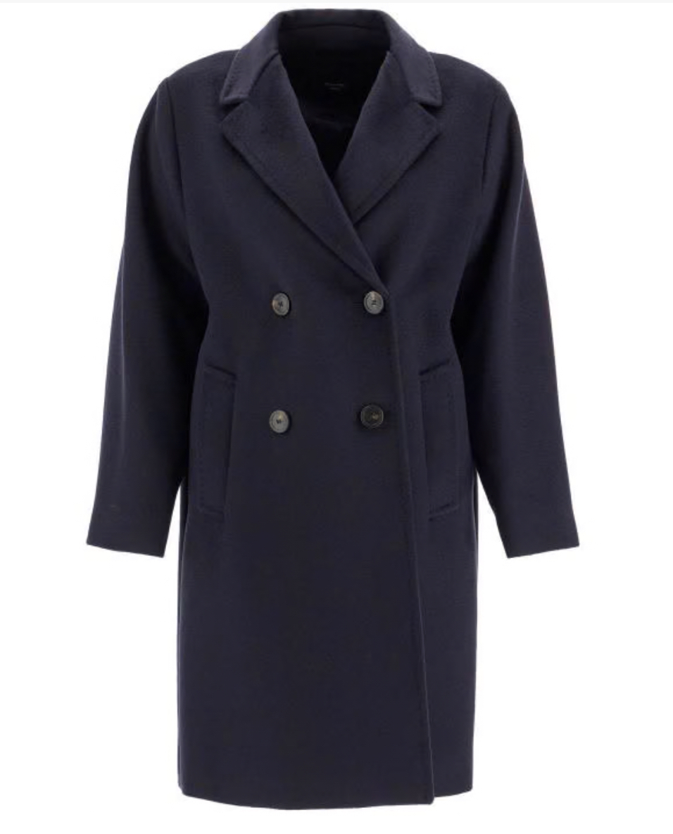 Weekend Max Mara ダブルブレストコート ピュアウール ZUM Weekend Max Mara ダブルブレストコート ピュアウール ZUM