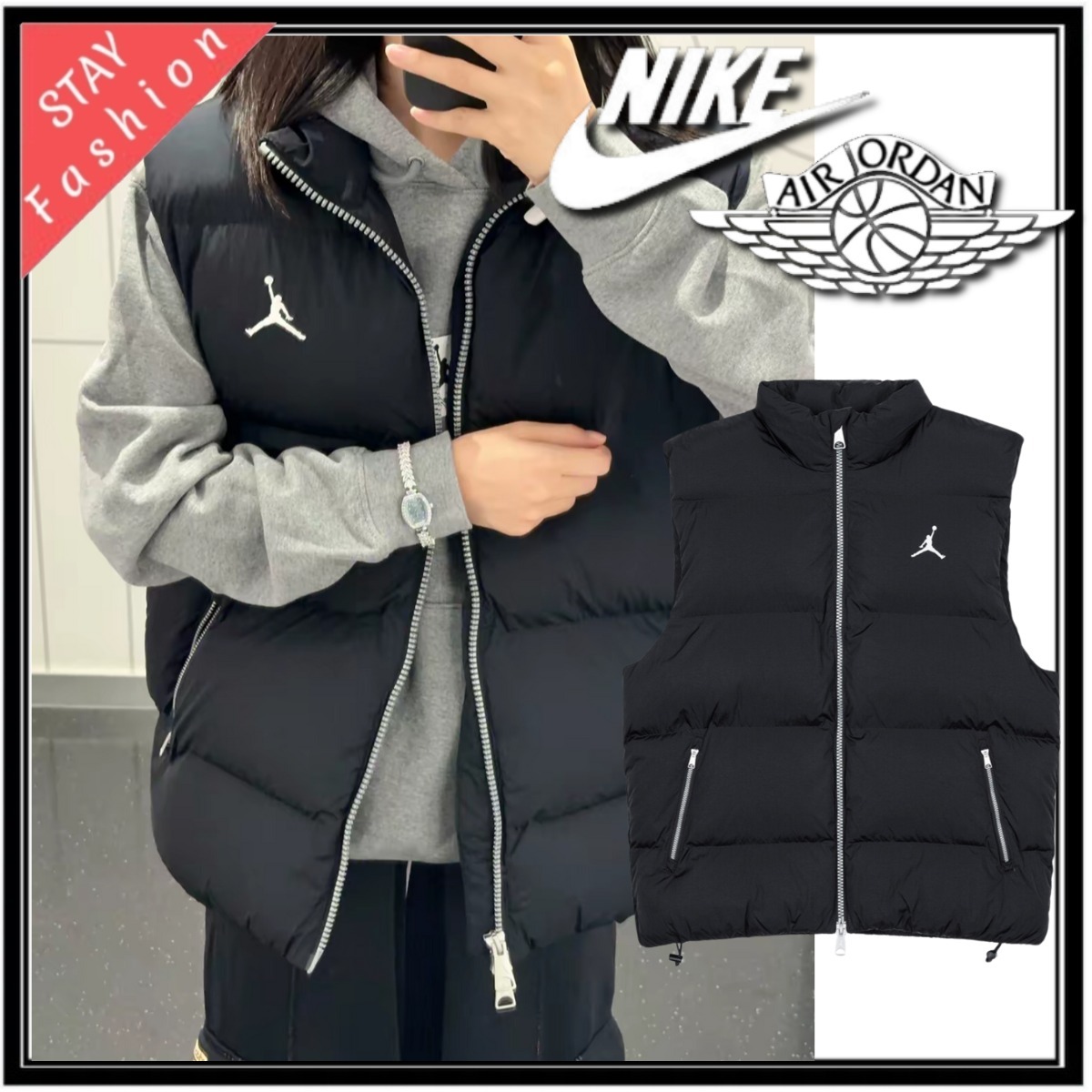 ★おしゃれ!シンプル人気モデル NIKE JORDAN BRAND ダウンベスト