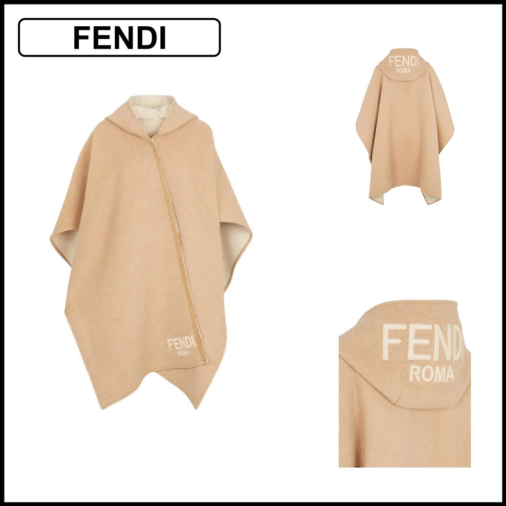 ☆FENDI☆ロゴ刺繍ケープジャケット☆SALE中