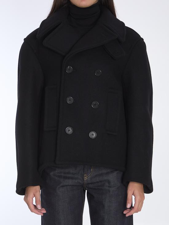 ジャケット SAINT LAURENT Women Coats 810508 BLACK