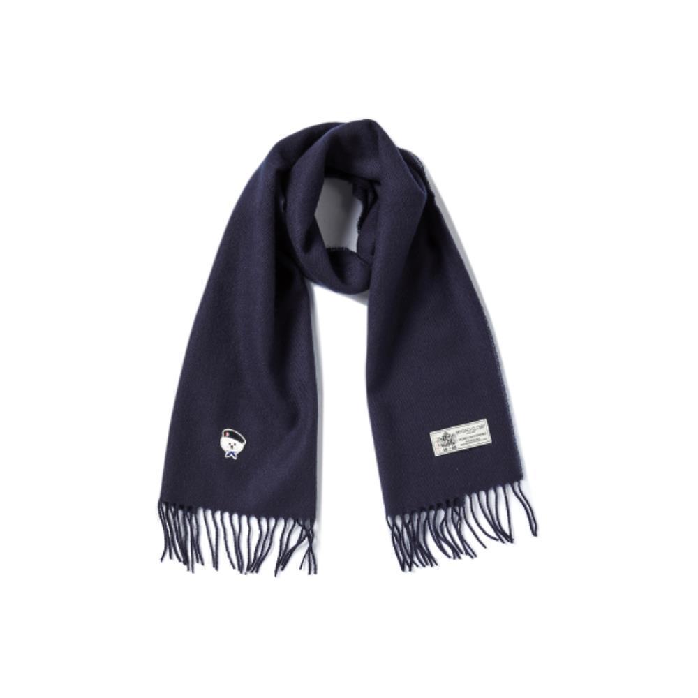 ★beyond closet★ New Parisian Dog Wappen Basic Muffler Navy