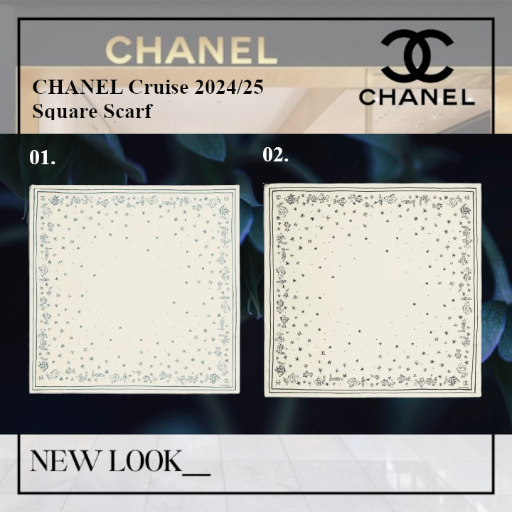 【希少】CHANEL クルーズコレクション 2024/25 スクエアスカーフ