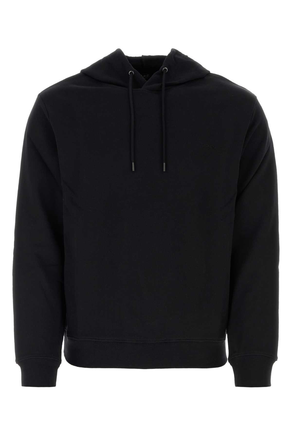 【送料&関税込】A.P.C. Black Cotton Sweatshirt