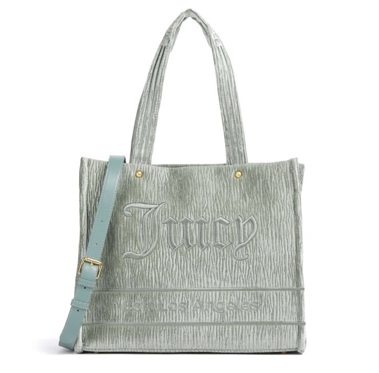 【Juicy Couture】\"Iris\" ベルベット ロゴ★トートバッグ★