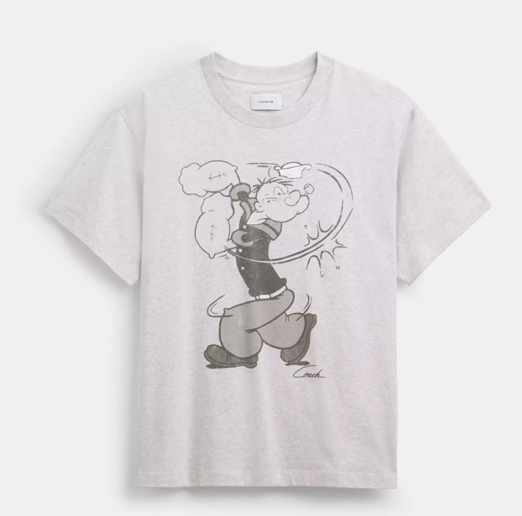 Tシャツ・カットソー COACH Coach X Popeye T Shirt CAF42
