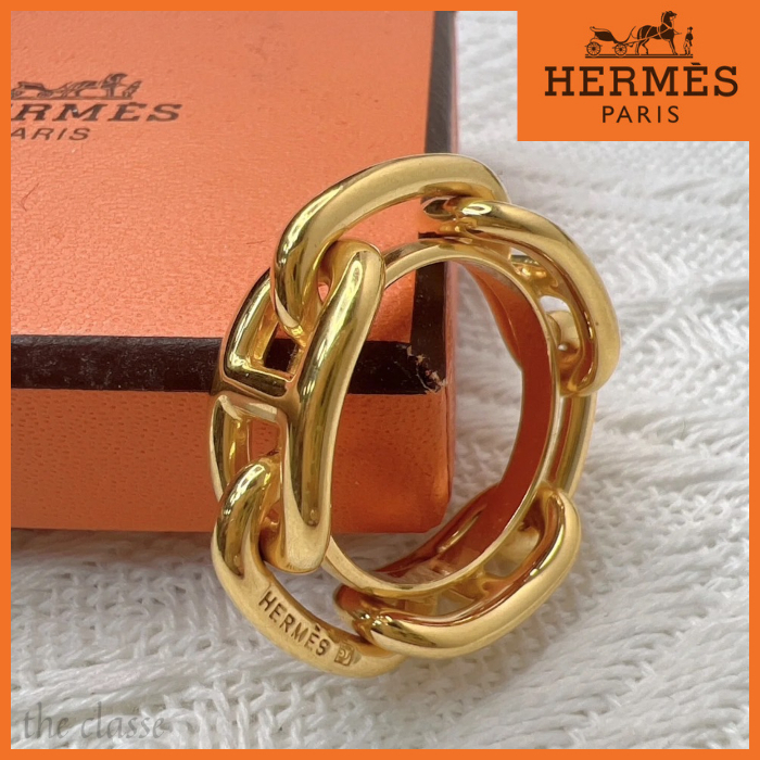 【アクセントに♪】HERMES スカーフリング レガテ レガタ
