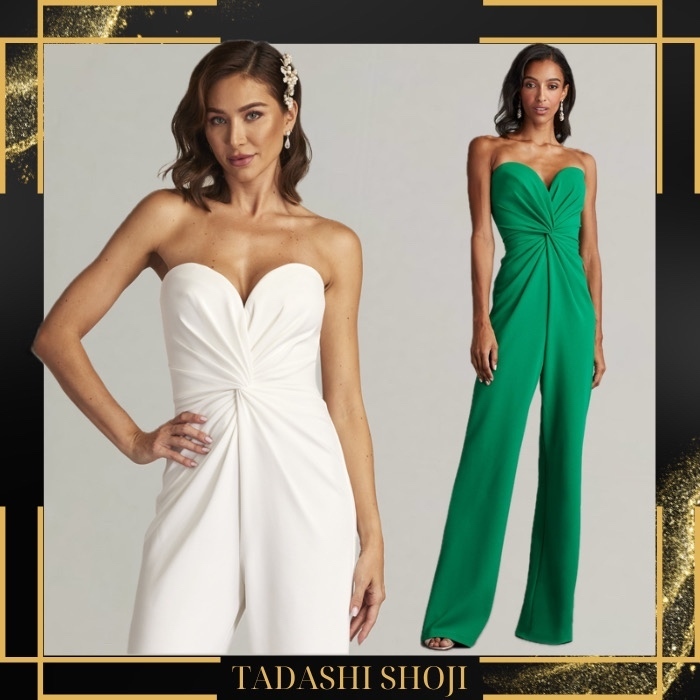 TADASHI SHOJI*美シルエット*ハートネックライン*ジャンプスーツ