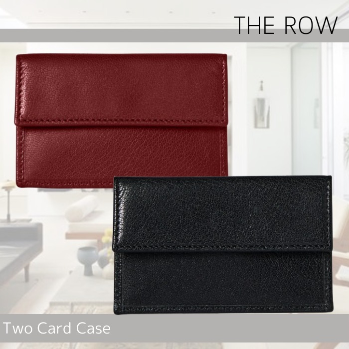 プレゼントにも最適♪【THE ROW】キッドレザーのカードケース