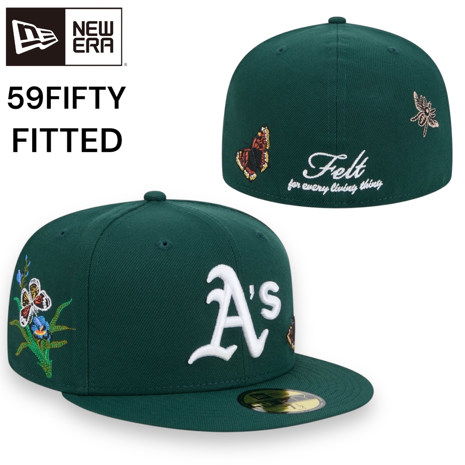 NEWERA FELT MLB 59FIFTY ニューエラ フェルト アスレチックス