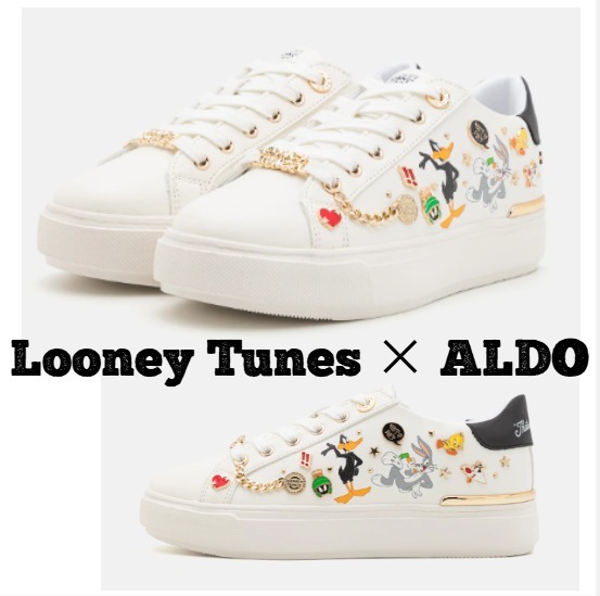 【ALDO】Looney Tunesコラボ レースアップ ロートップスニーカー