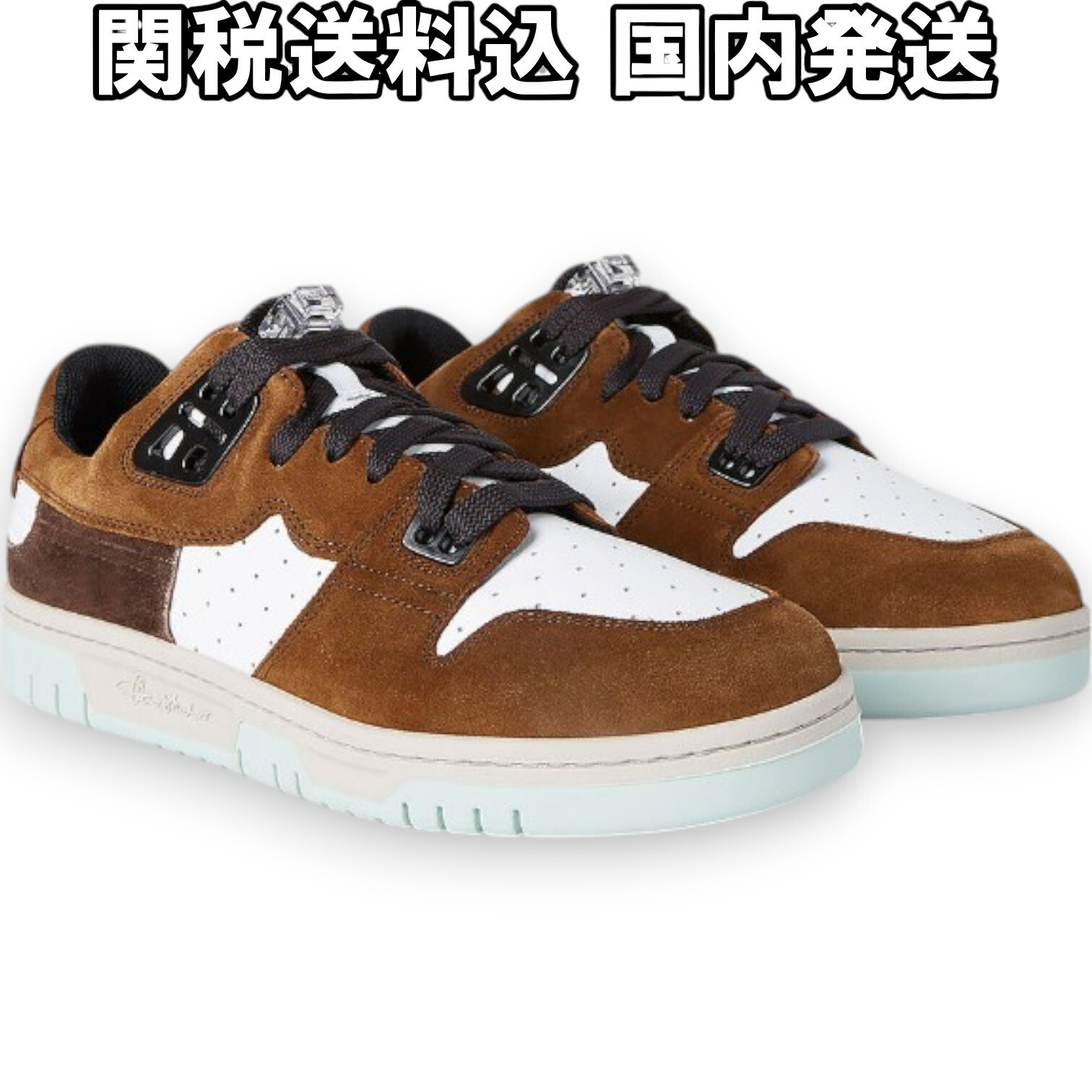 関税送料込 *ACNE STUDIOS* レザー ロゴ入 ローカットスニーカー